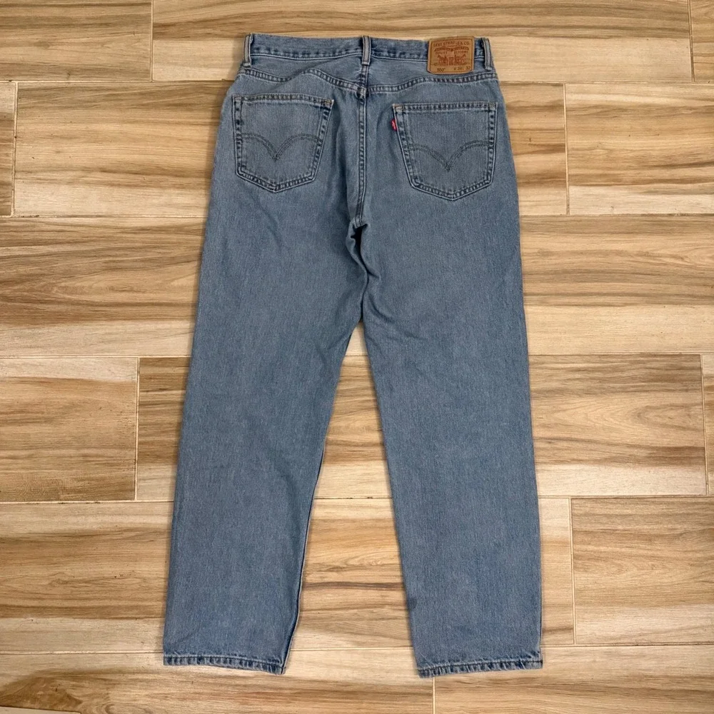 Levis 550 Relaxed Fit Jeans Mens 34x32 Medium Wash Blue Denim Tapered